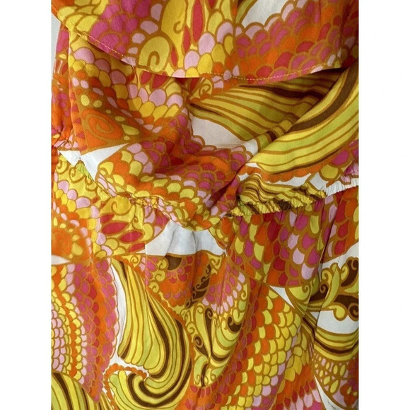 Trina Turk‎ Banana Republic Colab Womans Dress Maxi SZ 2 Yellow Strapless G0182 - Picture 2 of 9